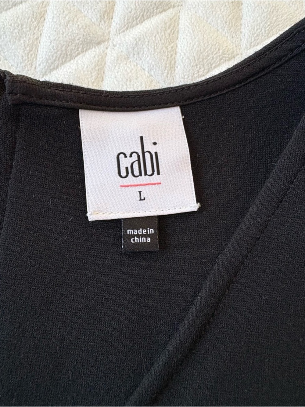 Cabi Boho Top Its A Party Ponte Long Flare Bell Sleeve Blouse Black Size Large - Picture 2 of 15